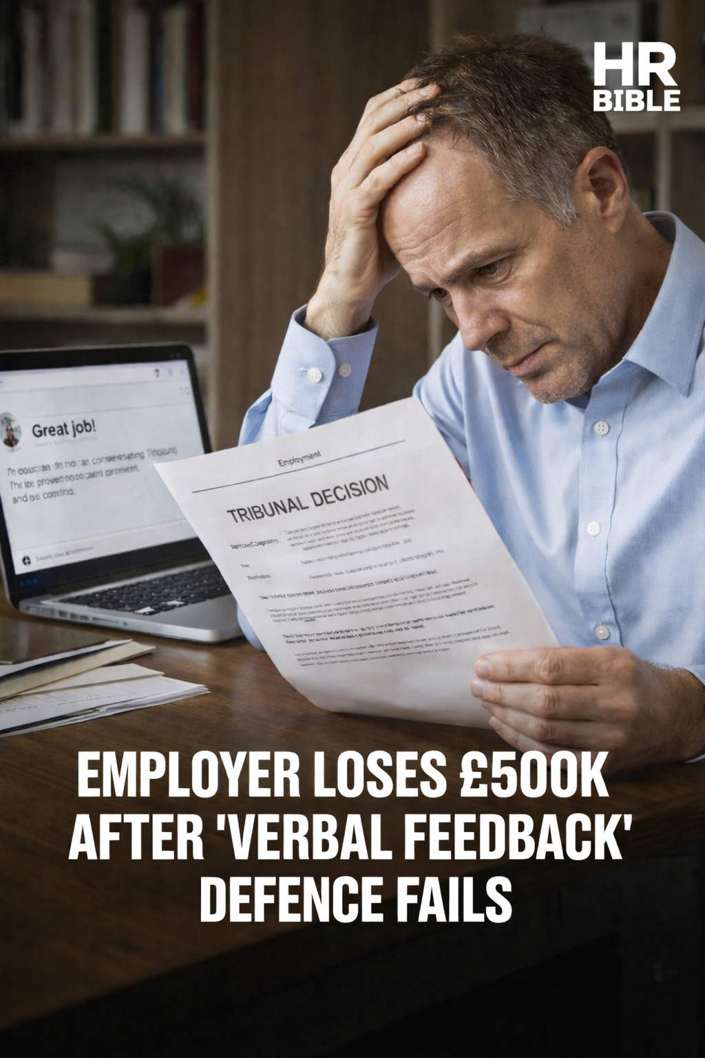B2B ad example, Elite Secret advertorial for HR services LinkedIn ad
